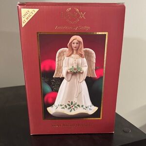 Lenox Holy Night Angel Figurine - White and Gold